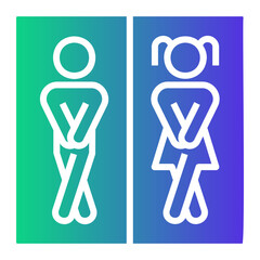 restroom Gradient icon