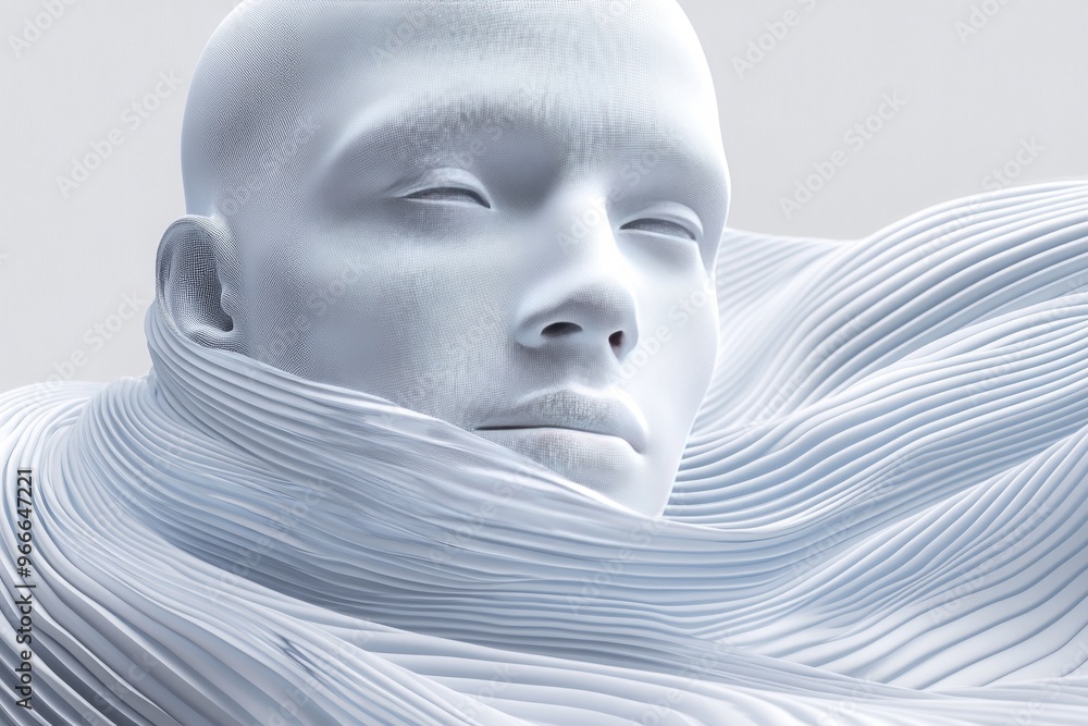 Poster neurofeedback sensory integration and neurofeedback loop minimalist profile in white illustrating qu