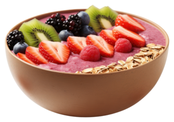 PNG Smoothie bowl blueberry raspberry fruit.
