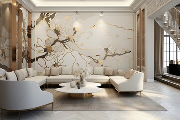 Incorporate touches of soft gold and pristine white, drawing creative stimulus from expansive wall murals, entrancing visual enigmas, and finely detailed illustrations enriched with.