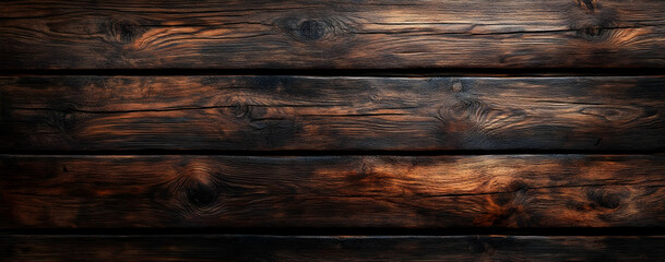 Fototapeta premium Rich, dark wood texture showcasing natural grains and patterns. Ideal for backgrounds and design projects.