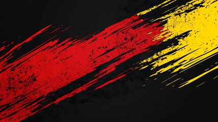 Abstract German Flag Design with Grunge Texture