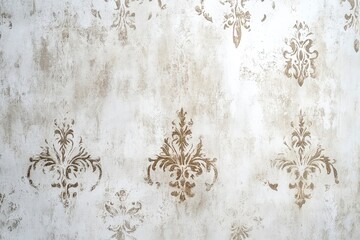 Old cement wall with beautiful pattern in retro concept. Concrete background for wallpaper or graphic design. Blank plaster texture in vintage style. Modern house interiors that feel calm , ai