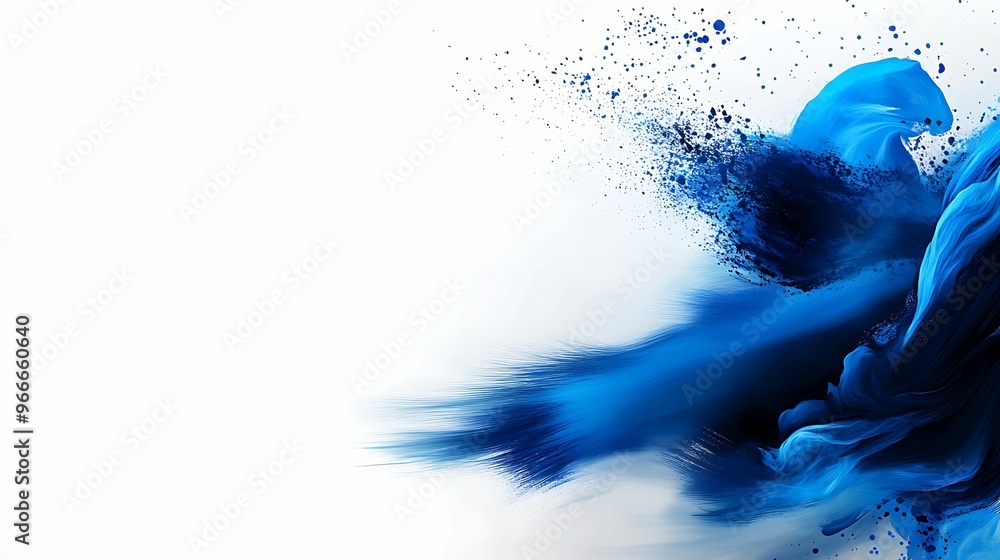 Poster watercolor artistic backdrop brushstrokes design with intricate and fluid strokes creating a modern 