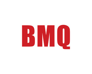 BMQ logo design vector template. BMQ