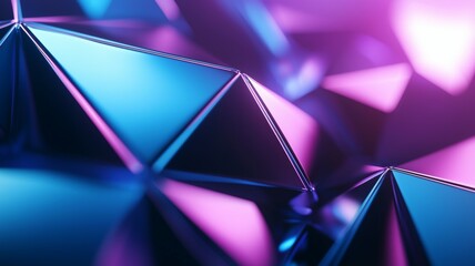 A blue and purple image of a geometric pattern