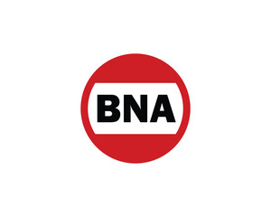 BNA logo design vector template. BNA