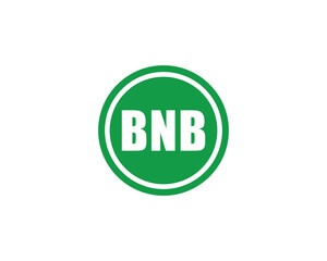BNB Logo design vector template. BNB