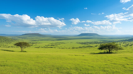 Obraz premium wildlife reserve with endangered animals