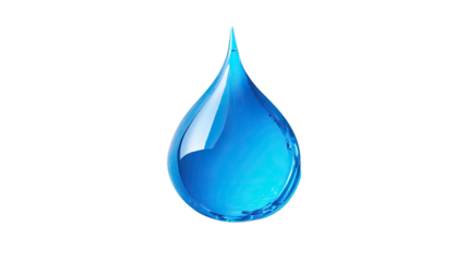 drop of water on transparent background