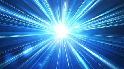 Obraz premium Brilliant Cosmic Light Burst Radiating Intense Vibrant Energy Flash in the Universe