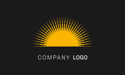 abstract background with sun