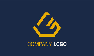 Abstract diamond logo for company
