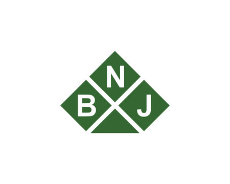 BNJ Logo design vector template. BNJ