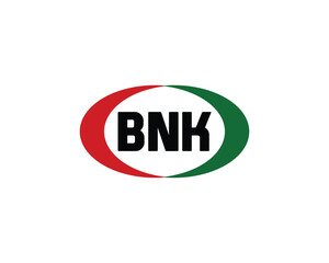 BNK logo design vector template. BNK