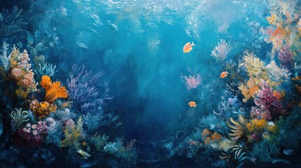 Obraz premium Vibrant Underwater Reef