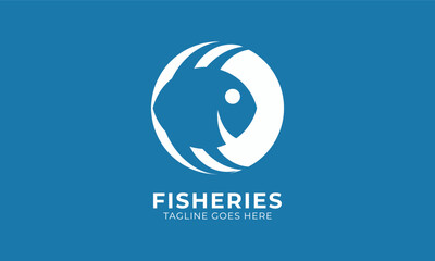 Fisheries logo abstract design element