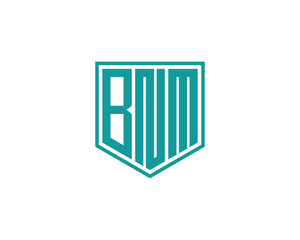 BNM logo design vector template. BNM