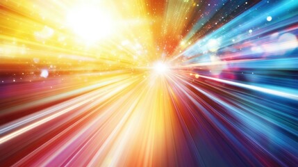 Dynamic abstract rays mesmerizing patterns