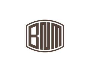 BNM logo design vector template. BNM