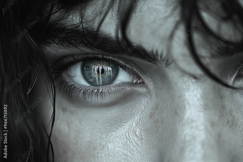 Canvas Prints Close-up Portrait of a Person's Eyes