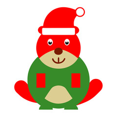 Creative christmus Icon silhouette vector style with background