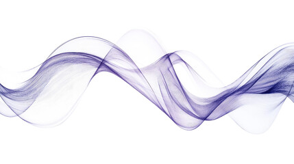 Fototapeta premium Multicolored waveform on a transparent background