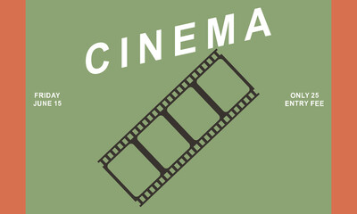 Retro cinema posters and flyers collection. Vintage movie signs layout