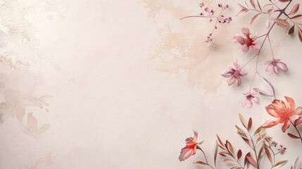 Floral Design with Copy Space.