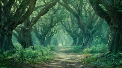 Mystical Forest Path.