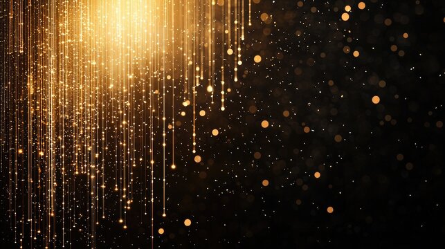 Flowing Income Streams Graph with Soft Light Effects for Copy Space