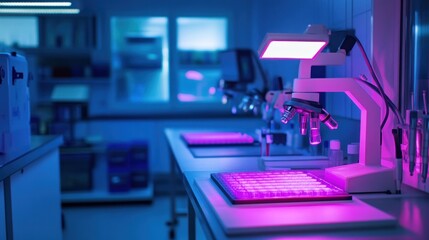 Microscope in a Modern Laboratory