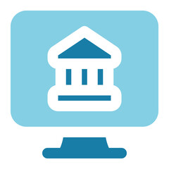 Fototapeta premium internet banking icon for illustration
