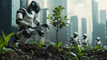 Robotic Caretaker Nurturing Sustainable Growth in Urban Landscape