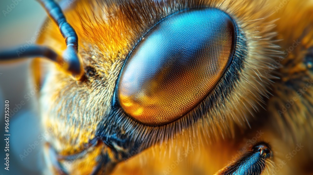 Sticker Close-up of a Bee's Eye