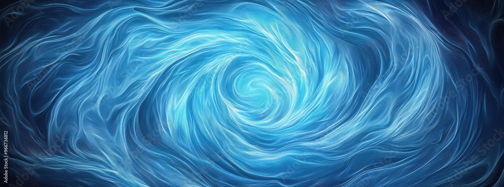 Poster experience a mesmerizing abstract animation with a blue backdrop that captivates your senses through