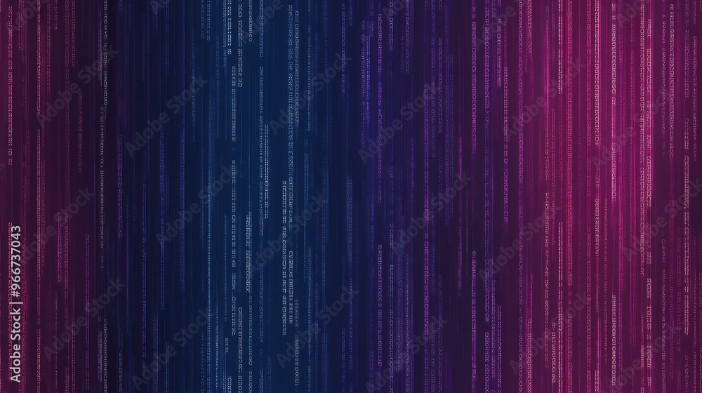 Poster explore a sparkling digital matrix that blends 3d code with vibrant holographic hues, creating a mag