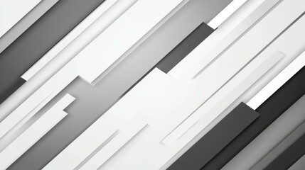 Obraz premium A modern illustration featuring gray and white diagonal lines, creating a sleek techinspired geometric background.