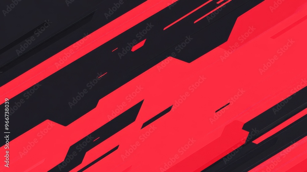 Aufkleber vibrant red abstract lines create a techinspired backdrop, perfect for your modern projects with amp