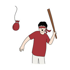 Pecah balon air, lomba 17 agustus © Avocado studio