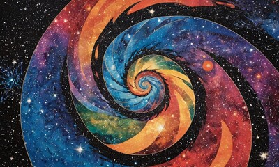 Artificial Intelligence. Image of the Galaxy. 