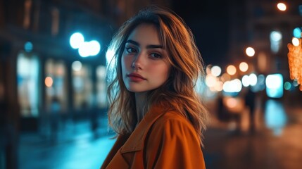 Night City Portrait of a Woman