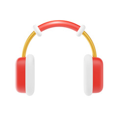 christmas earmuffs 3d icon and illustration