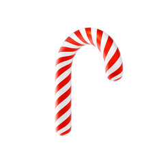 Fototapeta premium candy cane 3d icon and illustration