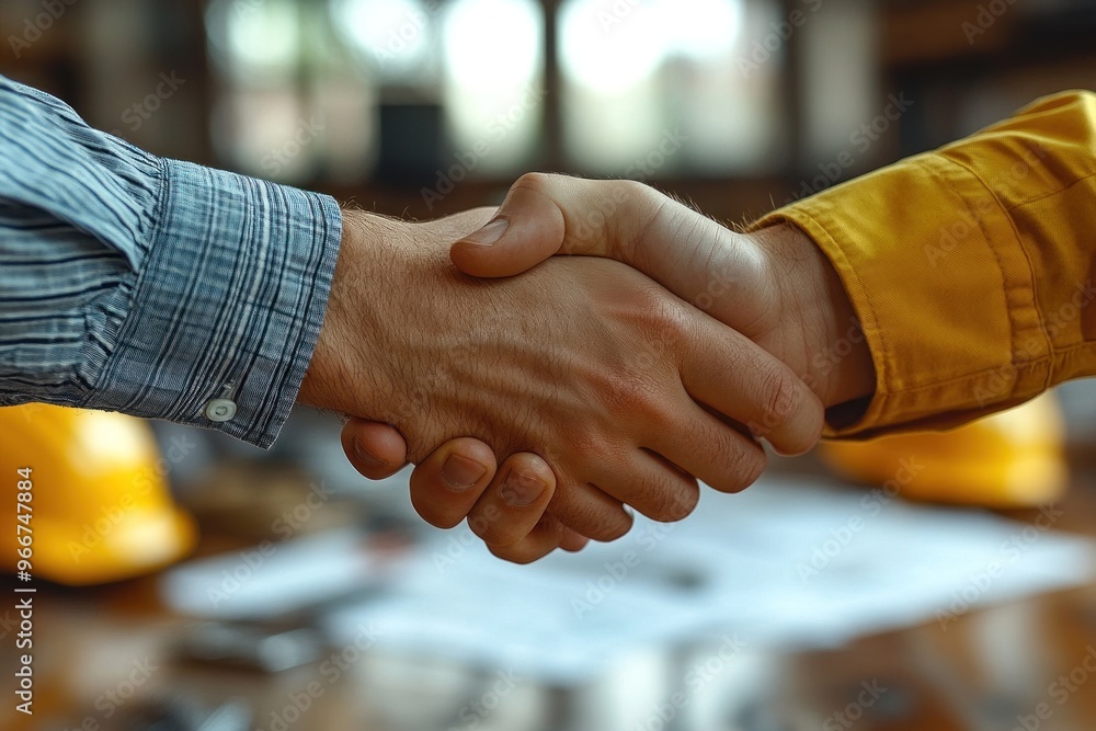 Poster handshake of agreement