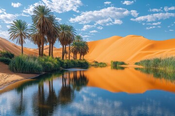 Oasis in the Sahara Desert, Morocco