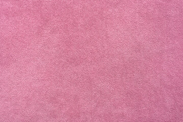 Texture of pink velvet fabric