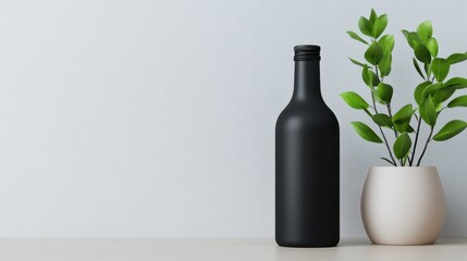 Elegant Beverage Packaging Product Display Mockup with Custom Branding and Copy Space for Text