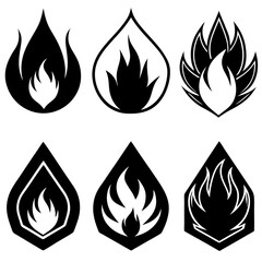 fire and flames, fire-flame icon vector