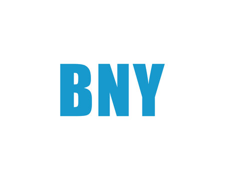 BNY logo design vector template. BNY